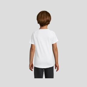 Tee-shirt met korte raglanmouwen Sporty kind - Wit - Sol's