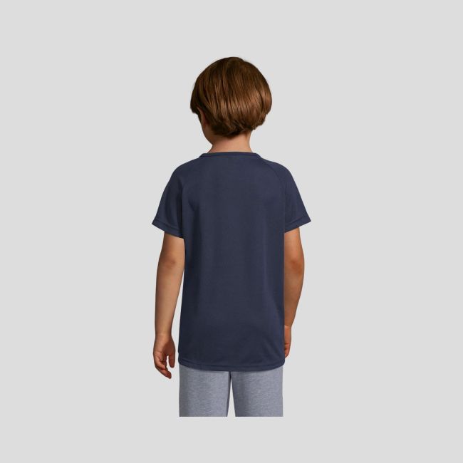 Kurzarm-Raglan-T-Shirt Sporty Kinder - French Marine - Sol's