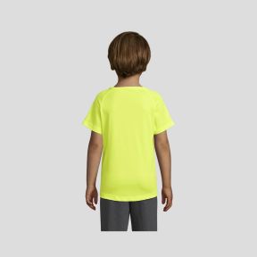 T-shirt a maniche corte raglan Sporty bambino - Giallo Fluo - Sol's