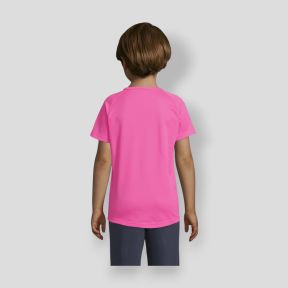 Tee-shirt à manches courtes raglan Sporty enfant - Rose Fluo - Sol's