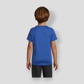 Koszulka z krótkimi rękawami raglan Sporty dziecięca - Royal - Sol's
