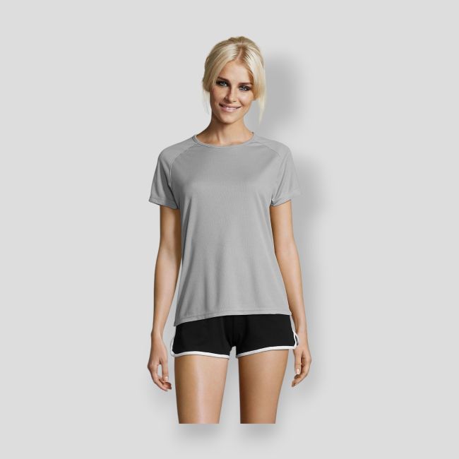 T-shirt a maniche corte raglan Sporty donna - Grigio Puro - Sol's