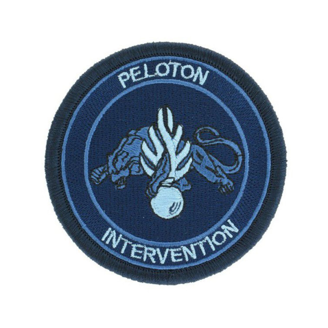 Gendarmerie Interventionseinheit Patch Niedrige Sichtbarkeit Blau
