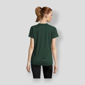 Tee-shirt met korte raglanmouwen Sporty dames - Bosgroen - Sol's