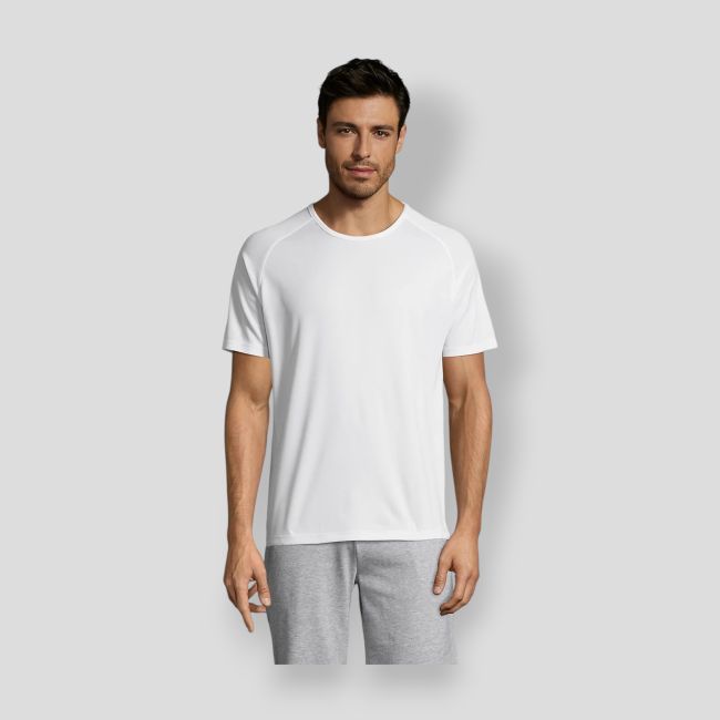 T-shirt de mangas raglan Sporty homem - Branco - Sol's