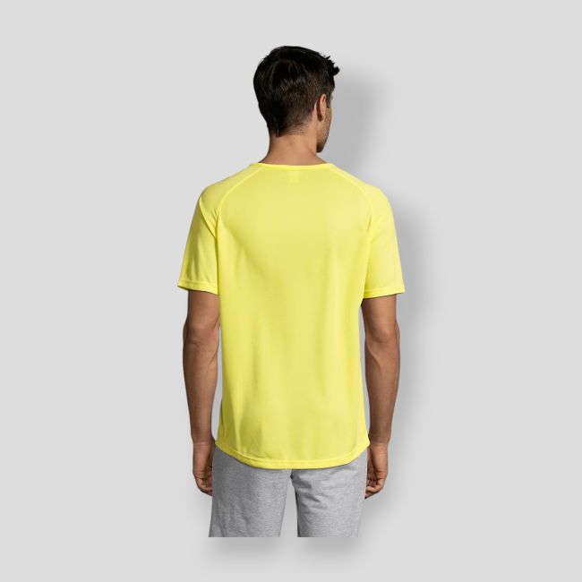 Tee-shirt met raglanmouwen Sporty heren - Citroen - Sol's