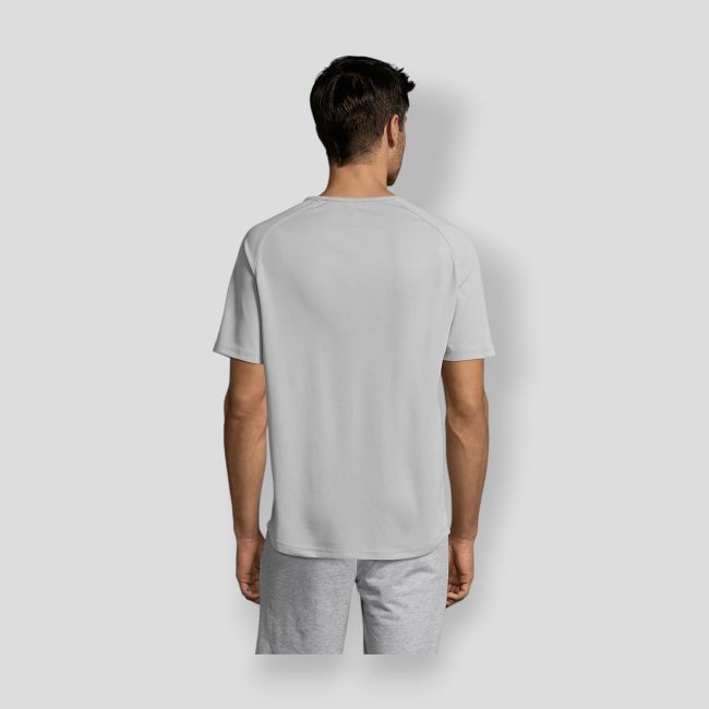 T-shirt de mangas raglan Sporty homem - Cinzento Puro - Sol's