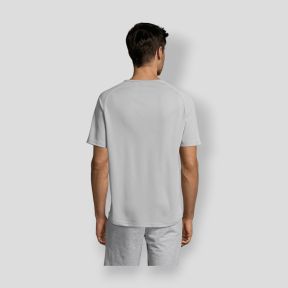 Raglan-T-Shirt Sporty Herren - Reingrau - Sol's