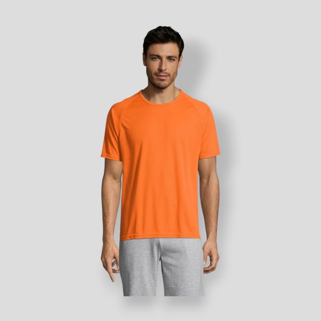 T-shirt a maniche raglan Sporty uomo - Arancione - Sol's