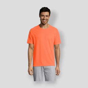 Tee-shirt à manches raglan Sporty homme - Orange Fluo - Sol's