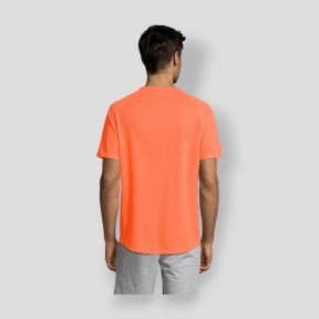 T-shirt de mangas raglan Sporty homem - Laranja Fluo - Sol's