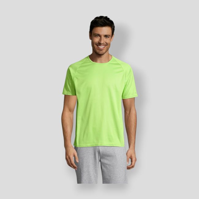 Tee-shirt à manches raglan Sporty homme - Vert Pomme - Sol's