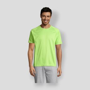 T-shirt de mangas raglan Sporty homem - Verde Maçã - Sol's