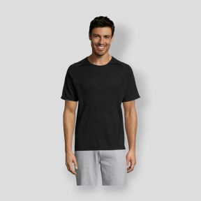 Tee-shirt à manches raglan Sporty homme - Noir - Sol's