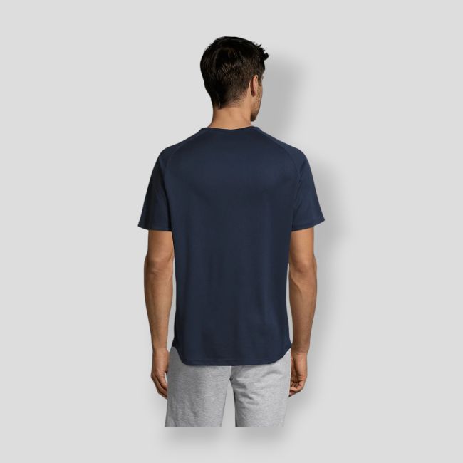 T-shirt de mangas raglan Sporty homem - French Marine - Sol's