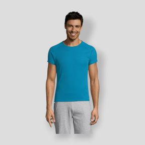 Raglan mouwen T-shirt Sporty heren - Aqua - Sol's