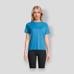 Camiseta de manga raglán Vortex mujer - Aqua - Sol's