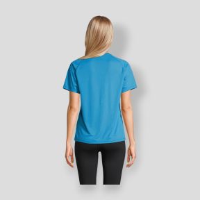 Tee-shirt met raglanmouwen Vortex dames - Aqua - Sol's