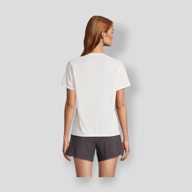 Camiseta de manga raglán Vortex mujer - Crudo - Sol's