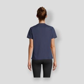 T-shirt de mangas raglan Vortex feminino - French Marine - Sol's