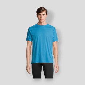 Tee-shirt met raglanmouwen Vortex heren - Aqua - Sol's