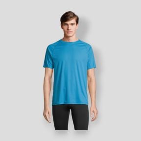 T-shirt de mangas raglan Vortex homem - Aqua - Sol's