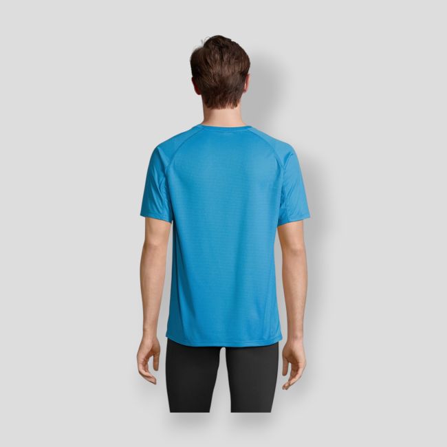 T-shirt de mangas raglan Vortex homem - Aqua - Sol's