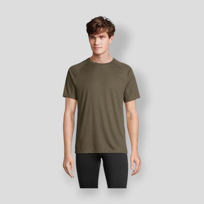 Camiseta de mangas raglán Vortex hombre - Army - Sol's