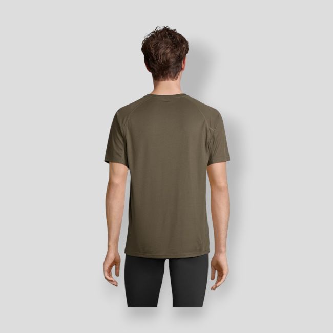 Koszulka męska z rękawami raglan Vortex - Army - Sol's
