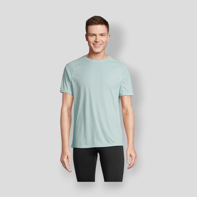 Camiseta de mangas raglán Vortex hombre - Azul Ártico - Sol's
