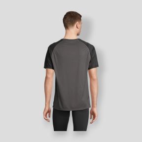 Camiseta de mangas raglán Vortex hombre - Negro/Antracita - Sol's