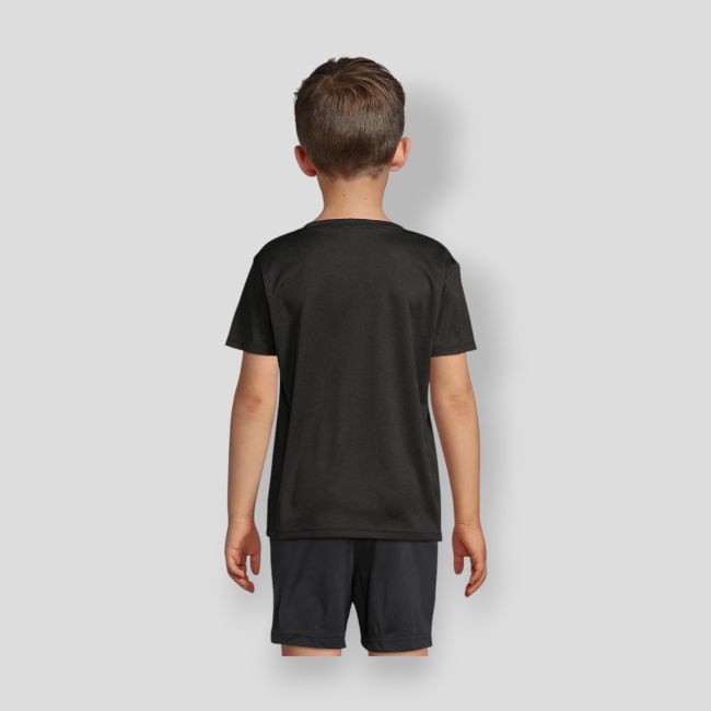 T-shirt de desporto Sprint criança - Preto - Sol's