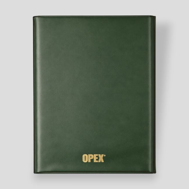 Porta-documentos A5 em PVC - Verde Oliva - OPEX