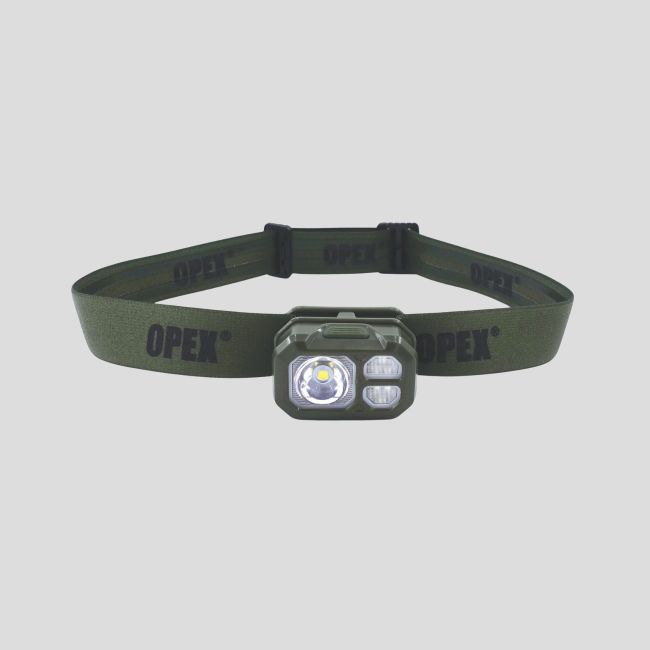Latarka czołowa LED ładowalna (800 lumenów) - Ranger Green - OPEX