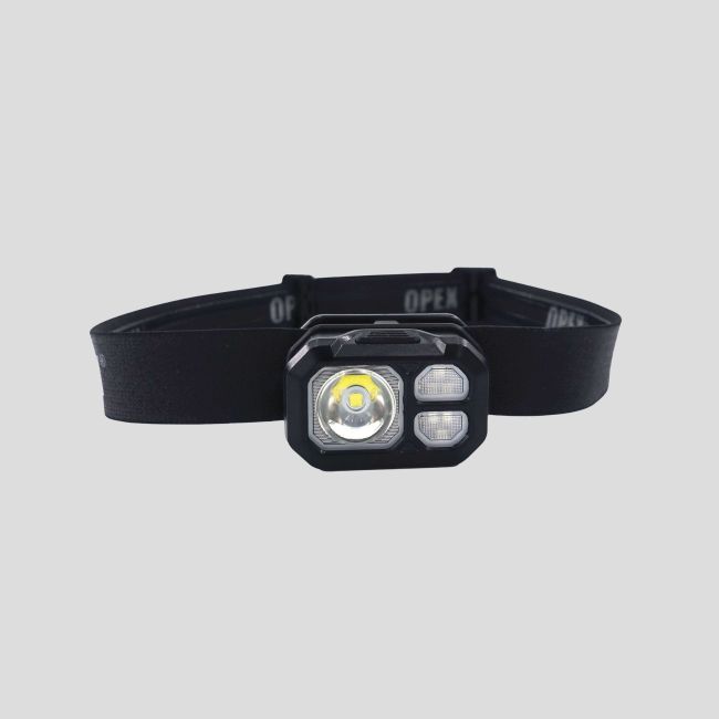 Lampe frontale LED rechargeable (800 lumens) - Noir - OPEX