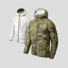 Chaqueta reversible Wolfhound Hoodie® - Cortavientos - Pencott Wildwood/Pencott Snowdrift - Helikon