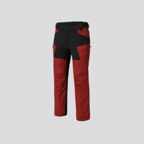 Pantalón híbrido Outback - Rojo carmesí / Negro - Helikon