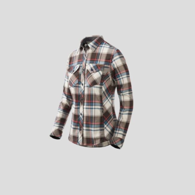 Camisa feminina Marigold - Padrão xadrez prado enevoado - Helikon