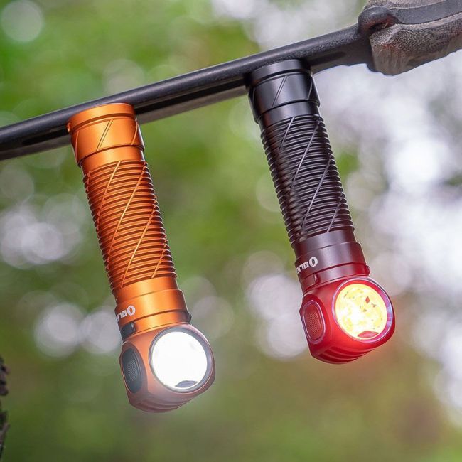 Schwenkbare und wiederaufladbare Stirnlampe Perun 3 (3 000 Lumen) - Schwarz - Olight