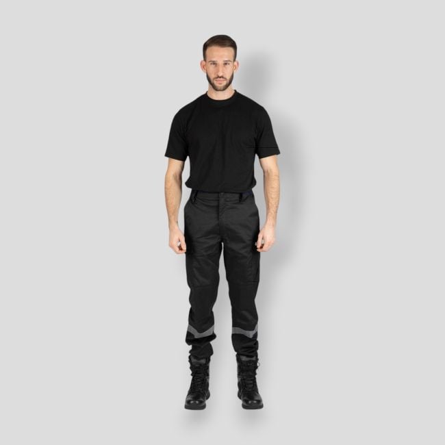 Pantalón de Seguridad con elastano SAFETY - Negro - Nine Worths