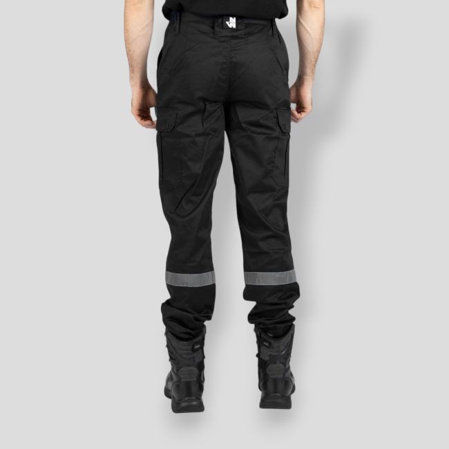 Spodnie ochronne z elastanem SAFETY - Czarny - Nine Worths