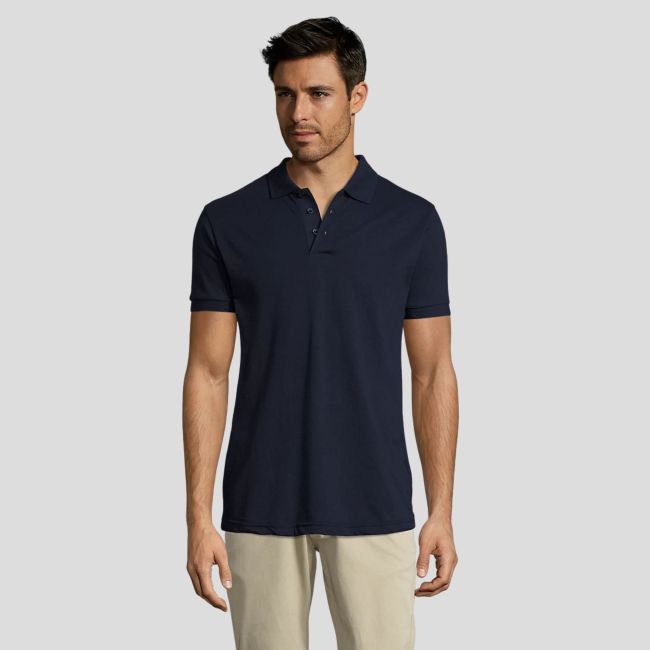 Polo à manches courtes en polycoton Prime homme - French Marine - Sol's