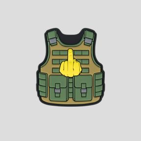 3D PVC patch met klittenband tactisch vest Fuck you - 101 Inc