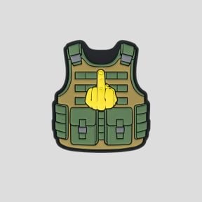 Patch 3D en PVC avec velcro Veste tactique Fuck you - 101 Inc