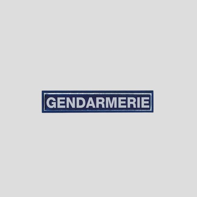 Retroreflektierender Streifen mit Klettverschluss 10x2cm - Gendarmerie