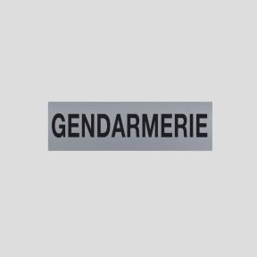 Retroreflecterende band grijze achtergrond met klittenband 11x2,5cm - Gendarmerie