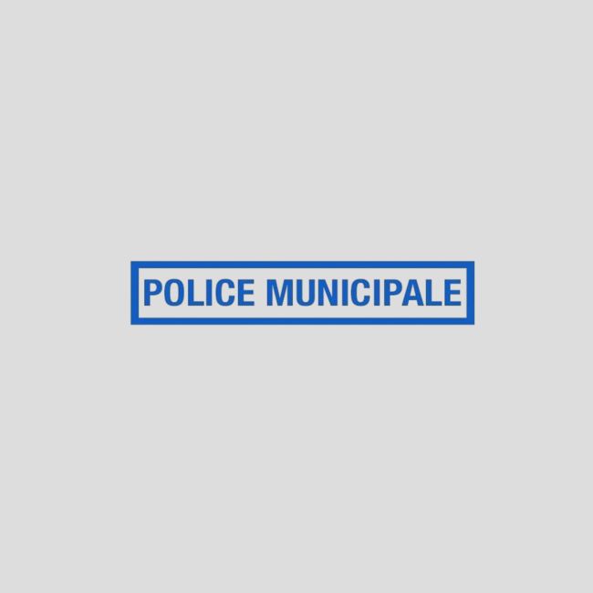 Retroreflektierender Streifen mit Klettverschluss 10x2cm - Gemeindepolizei