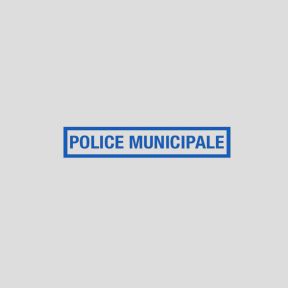 Barrette rétro-réfléchissante avec velcro 10x2cm - Police Municipale