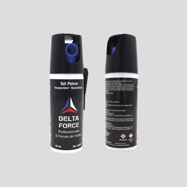 Lote de 24 aerosoles anti-agresión Gel Pimienta - 50ml - Patrol Equipement