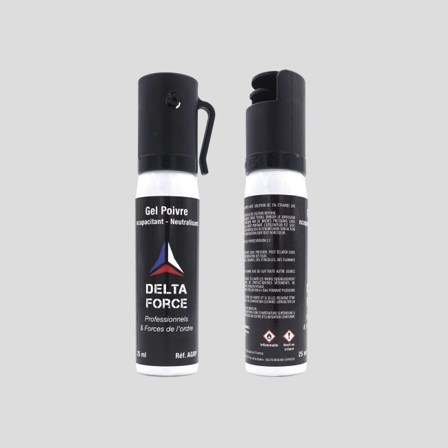 Lote de 24 aerossóis anti-agressão Gel Pimenta - 25ml - Patrol Equipement